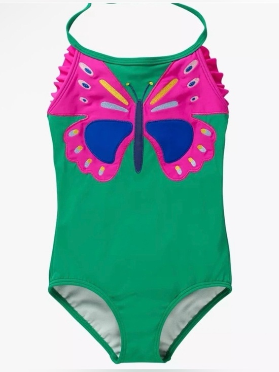 Mini Boden Other - Mini Boden Butterfly Appliqué One Piece Swimsuit size 5-6